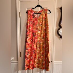 Cuddl Duds Floral Dress 1X